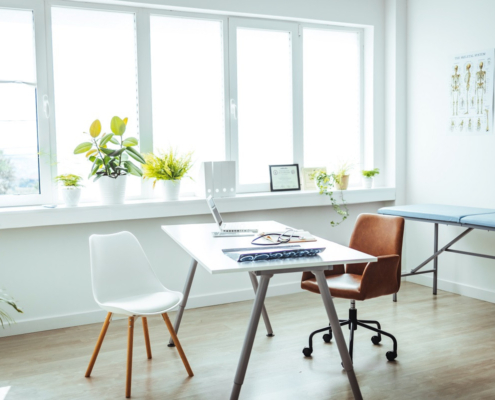 Praktijkruimte hoort bij woning