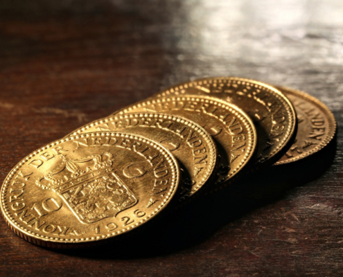 Gouden munten en box 3